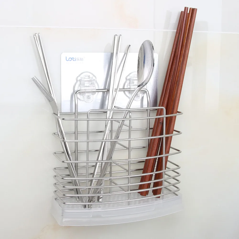 Stainless Steel Knife Fork Spoon Holder Kitchen Chopstick Rack