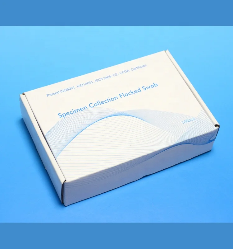 Disposable Sterile Nasal Cell Sample Collection Flocked Swab Tube for Forensic Analysis