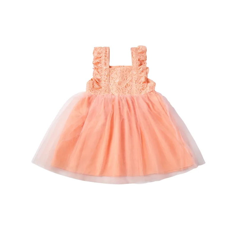 Custom Newborn Birthday Party Boutique Apparel for 0 1 2 3 Months European Baby Girl Small Size Dresses