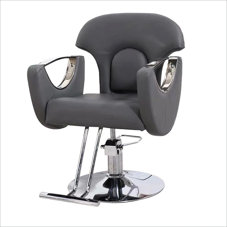 Образец Модных Розовых стульев для салона из синтетической кожи