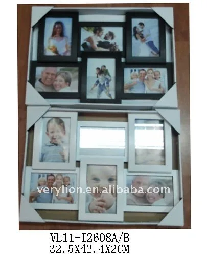 Plastic photo frame in 2 asstd color