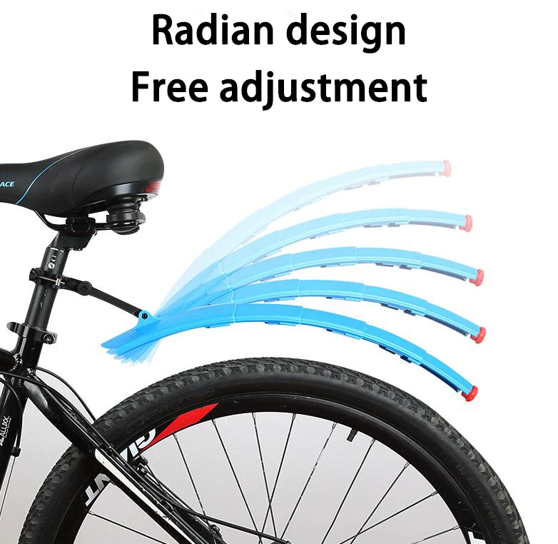 Лидер продаж, велосипедные аксессуары, брызговик для горного велосипеда, передний цветной велосипедный брызговик с подсветкой