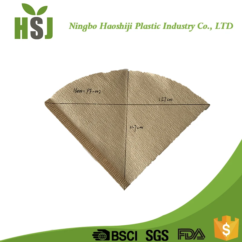 China salable natural wood pulp coffee paper filter