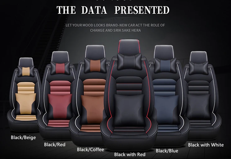 Factory Price Sports Business Style Plain Pattern PU Leather Car Seat Cover