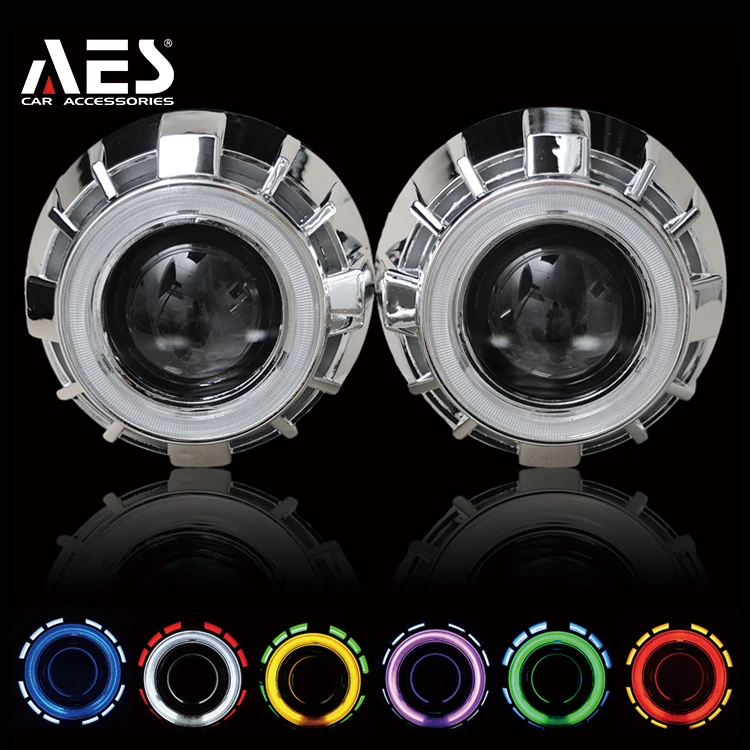 AES G1 Bi-xenon Projector Lens Kit H1 H4 H7 Headlight Xenon Lens for Car Motorcycle