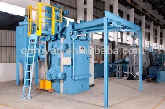 01 automatic sandblasting cleaning machine without dust shot machine in China