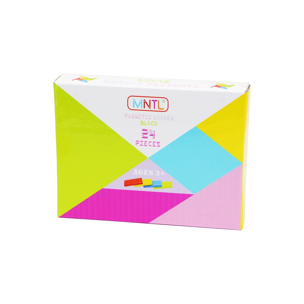 2018 hot sell magnetic blocks for kids diy assembly wooden toy