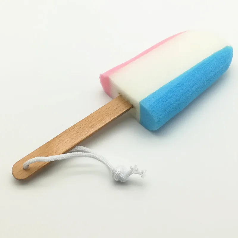 Japanese custom ice cream shape body cleaning kids bath brush sponge bath sponge