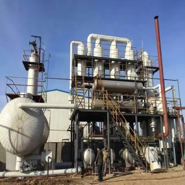 Low cost full autometic Continuuous raw petroleum refinery plant raw petroleum refining machine with catalyst