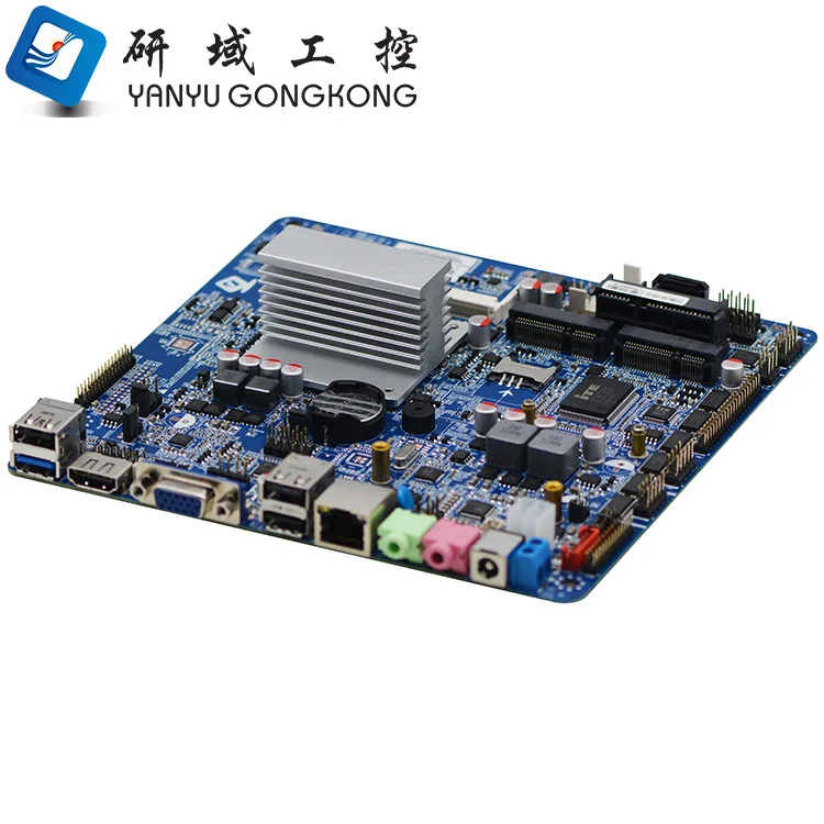 M56_D6E mainboard 6*COM Celeron J1900 fanless thin mini itx motherboard with EDP