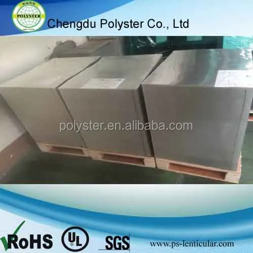 Factory produced whole sale 75 lpi /100lpi lenticular sheets with clear double side adhensive film