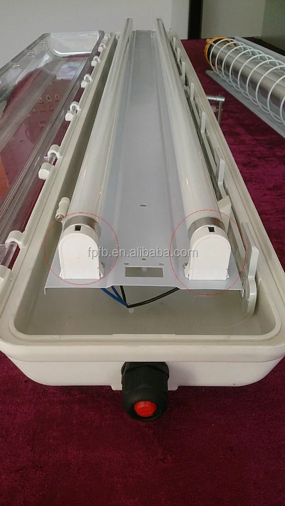 Factory price BYS 32W 4ft WF2 full plastic Explosion proof fluorescent lamp with LED tubes