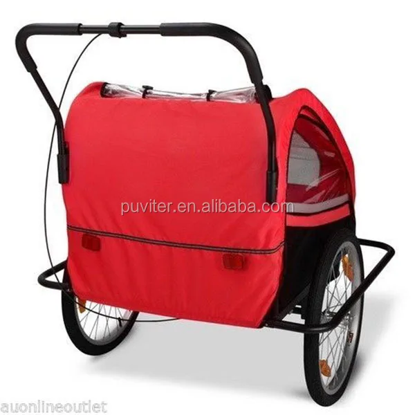 New 2 in 1 Twin Baby Kids Bicycle Bike TRAILER Child Baby Stroller(BT003)