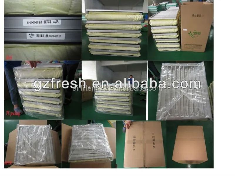 Air conditioner filter medium efficiency pocket filter air dust filters bag