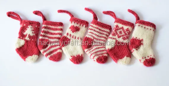 mini knitted christmas stocking cute christmas stocking hangers