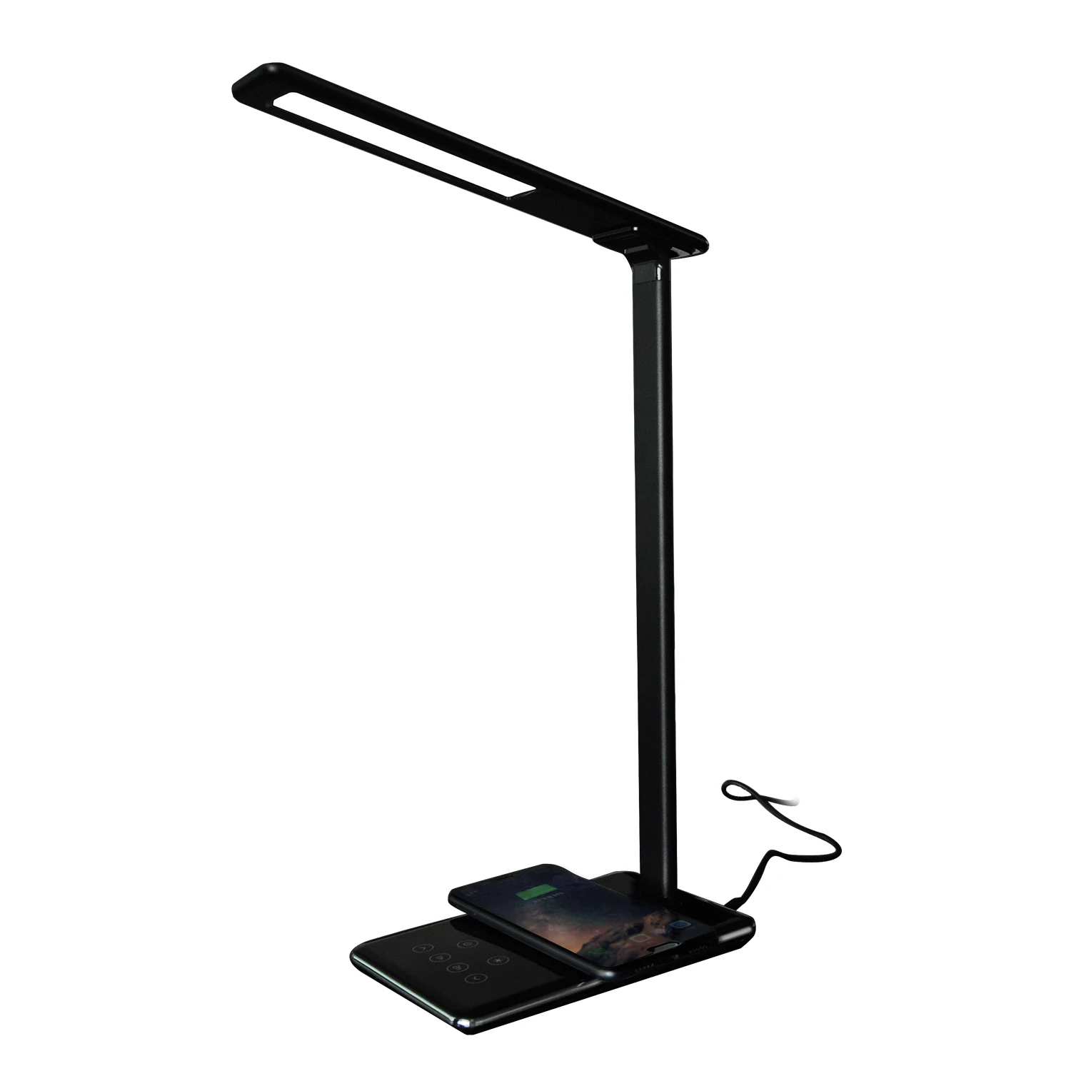 Wholesale Hot Selling Adjustable Dimmable Wireless Charging Lamp Intertek Led Desk Lamp Electric Aluminum Plastic AC Modern 20