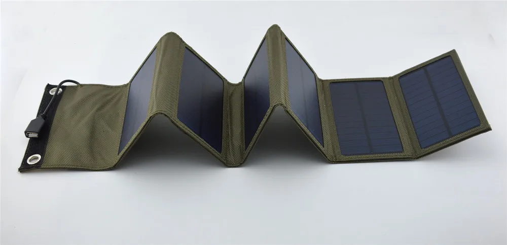 100% Full Charging By Sunlight 10W Portable Solar Charger Waterproof Foldable Solar Panel USB Charger For Mobile Phone