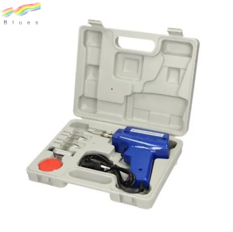 100w Electric Soldering Iron Solder Gun Kit + 3 Tips with Case 100 Watt 240v