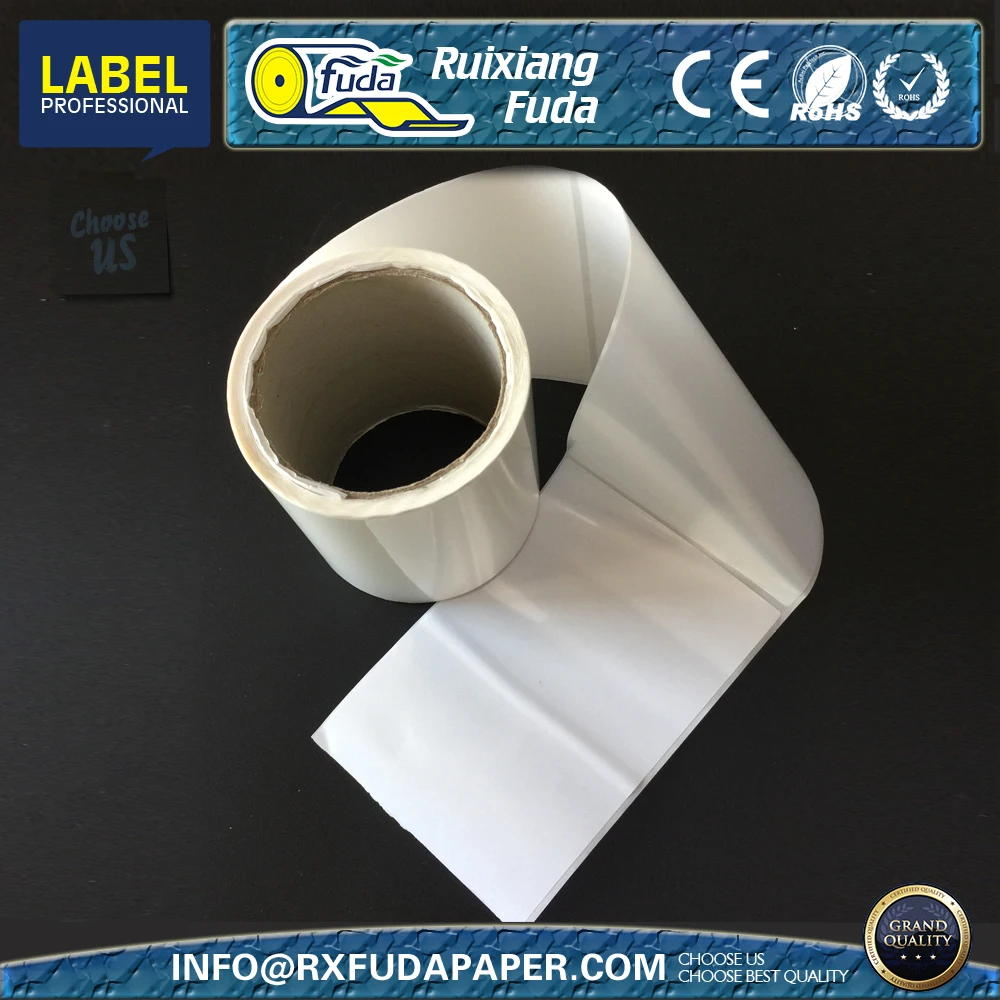 Белый глянцевый полиструйный рулон этикеток для цветного принтера VP700, 3x3 дюйма, 425 этикеток/рулон