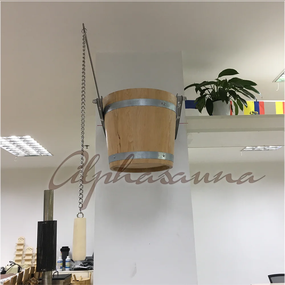 Turkish Shower Bath Accessories Sauna Bucket And Ladle For Sales