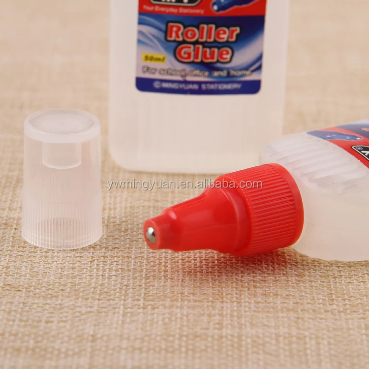 Stationery Glue Roller 50ml Liquid Glue for paper fabric office use