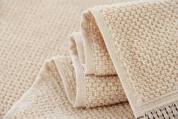 Home Hotel Luxury Modern Wedding Honeycomb Jacquard Pure Cotton Towel set of 3 pcs Face Hand Bath Towel