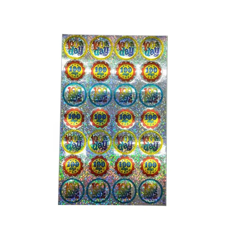 Wholesale Custom Printing Private Cute Cartoon Star Kids Vinyl Glitter Sticker Sheet for Children