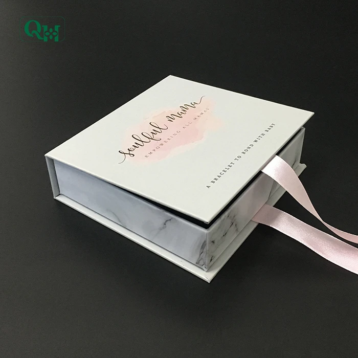 
Custom Printed Cardboard Jewel Surprise Gift Boxes Packaging Jewelry Packing With Ribbon For Bracelet 