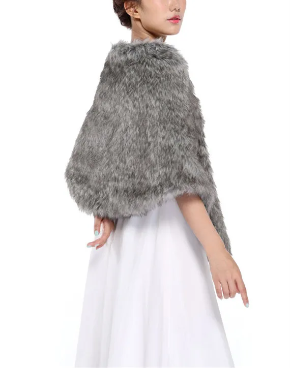 2016 винтажный меховой палантин для невесты меховой ворс одеяло из искусственного меха шарф шаль HSC2558