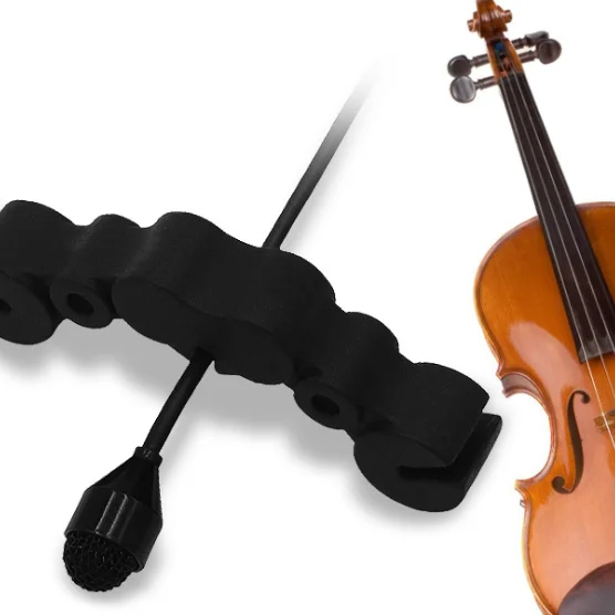 Violin music microphone with soft EVA holder