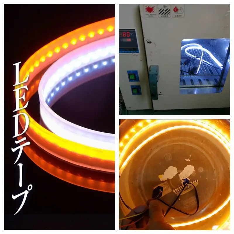 Eyelashes Red Blue White/Yellow LED Integrated Turn/DRL auto Lighting Strip  for 12v car led strip tape kits