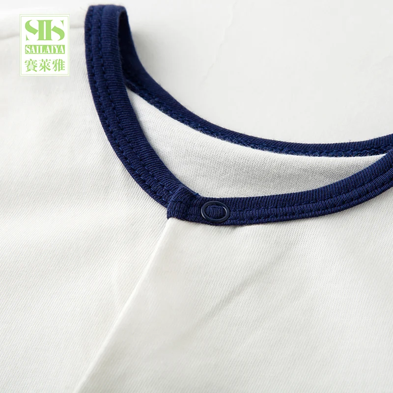 
baby summer short sleeve jumpsuit organic cotton baby clothes 