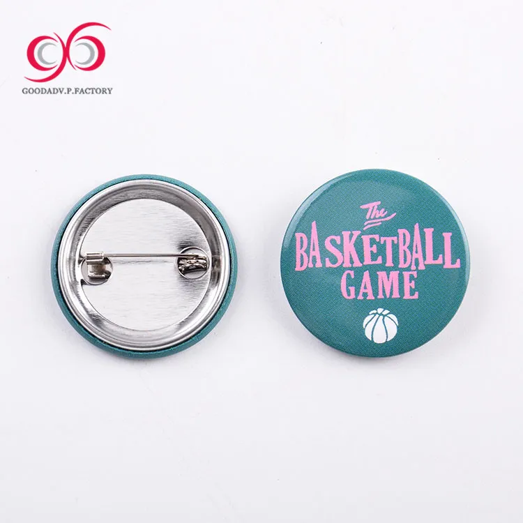 Fashion mental  pin button badge guangzhou blazer badges custom design badge with safe pin for children