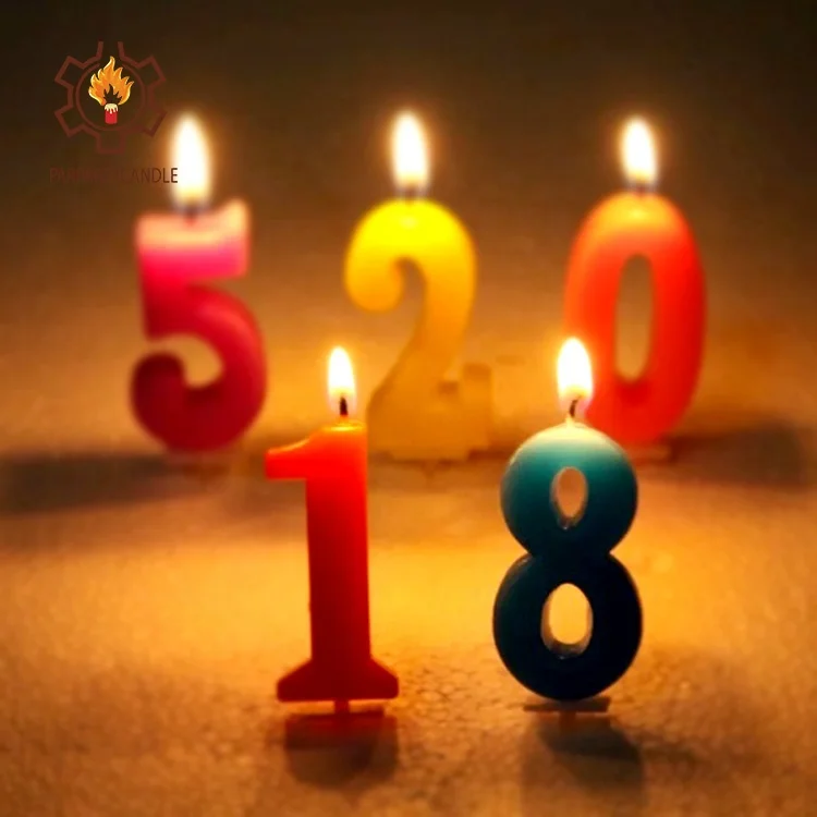 
Citronella Candle Making Supplies Happy Birthday Glitter Number Candle 