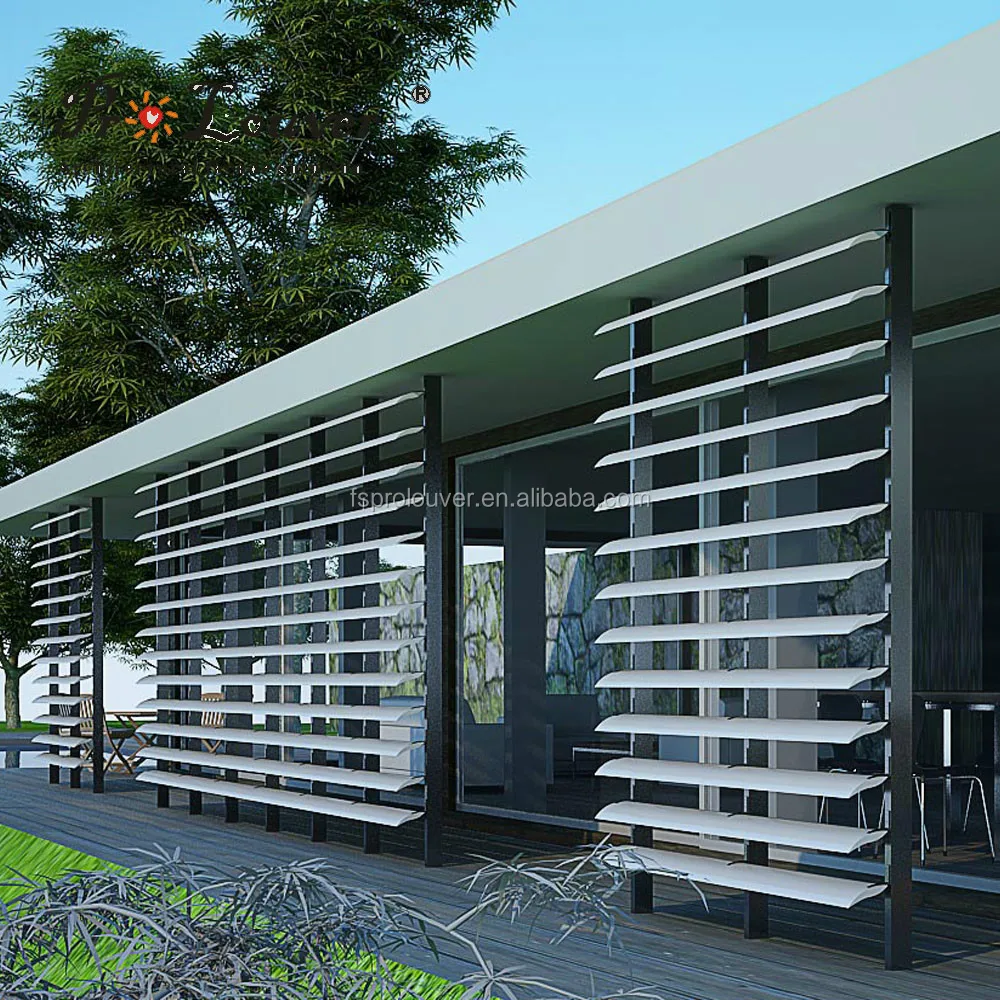 airfoil aluminum sun louvre