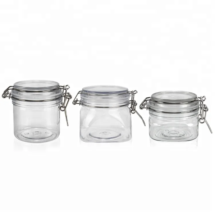 Jar Packaging Container Pomadtransparentrhdped Plastic 5ml 15 Ml 100 Ml 250 Ml 500 Ml 600ml 700ml 4 Oz 8 Oz Skin Care PET CN;GUA