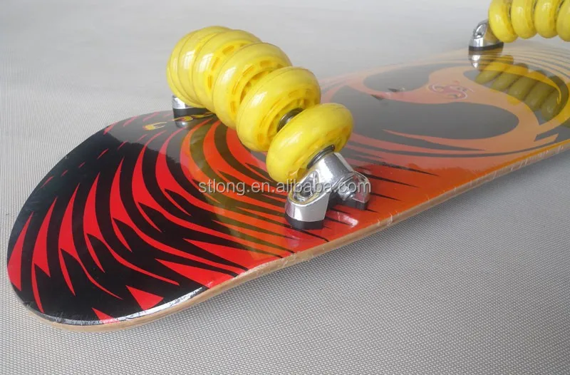 14 wheels flow board chinese maple skate board