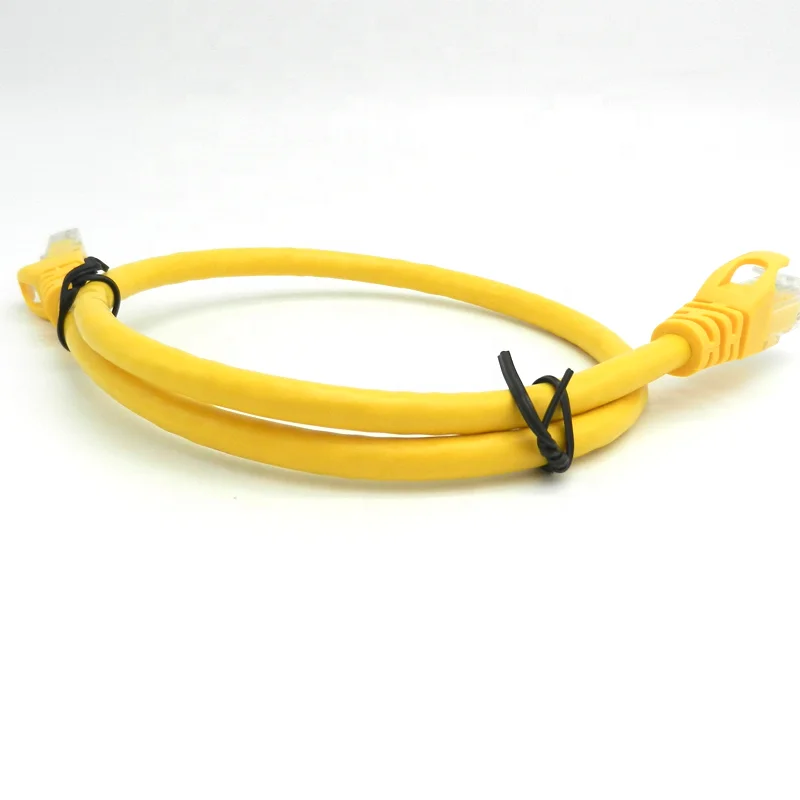 High quality yellow color utp cat6 ethernet patch cords RJ45 cat 6 30cm patch cord cable