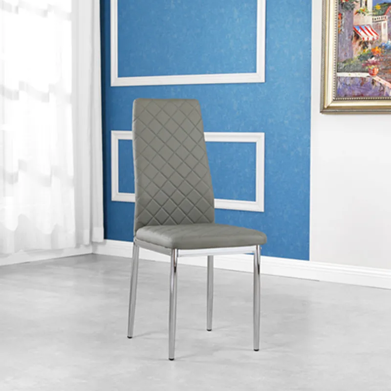 modern white high gloss wood dining table with leather chairs