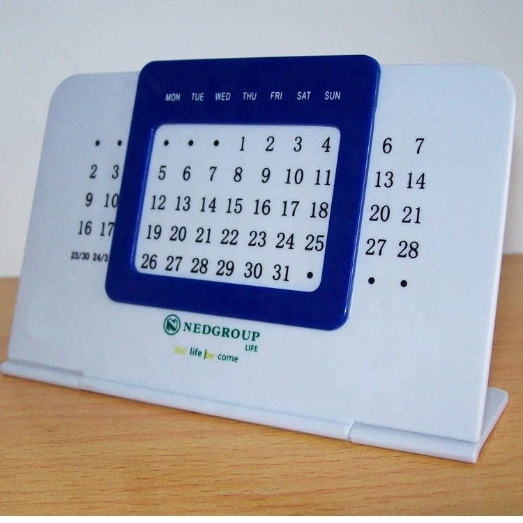 Plastic Table Perpetual Calendar