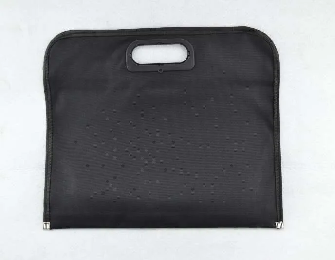 Водонепроницаемый двухслойный офисный ручной файл данных на молнии для собраний предоставляется общественный портфель для денег