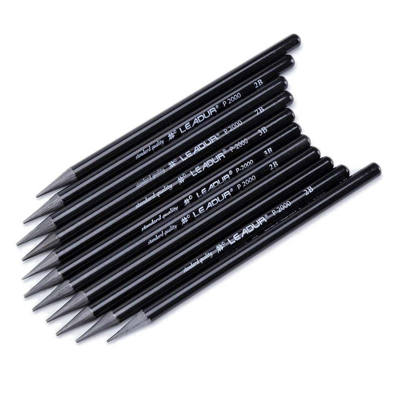 LEADUR High quality cheap drawing 4B 6B sketching woodless  graphite pencil set