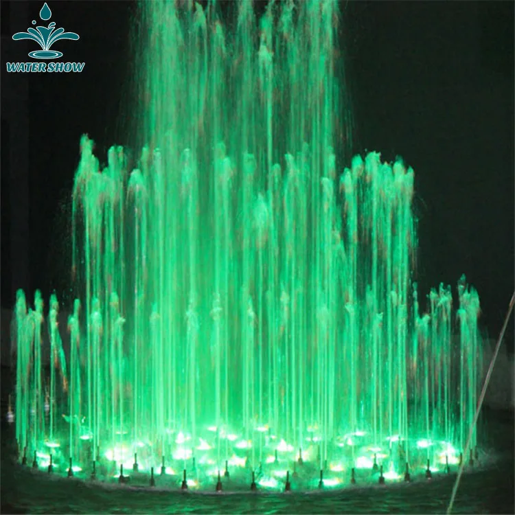 7M Diameter Colorful Stainless Steel Ornamental Water Pond Floating Fountain Large With Led