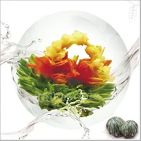 100% handmade blooming flower tea flower blossom tea