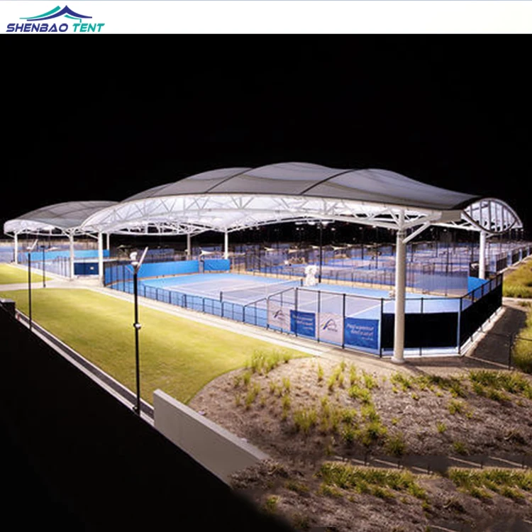 
PVDF cover structure for Tennis court,steel membrane structure for stadium 
