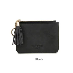 MIYIN Small Wallet zipper Portable multifunctional Women Wallet card holder wallet leather woman short card coin card bag