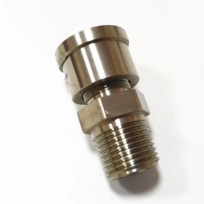CNC turning machining of titanium alloy gasoline valve connection screw