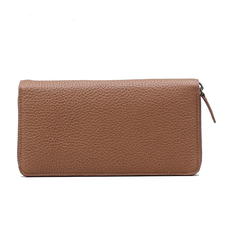 Zip clutch Wallet for women in real leather