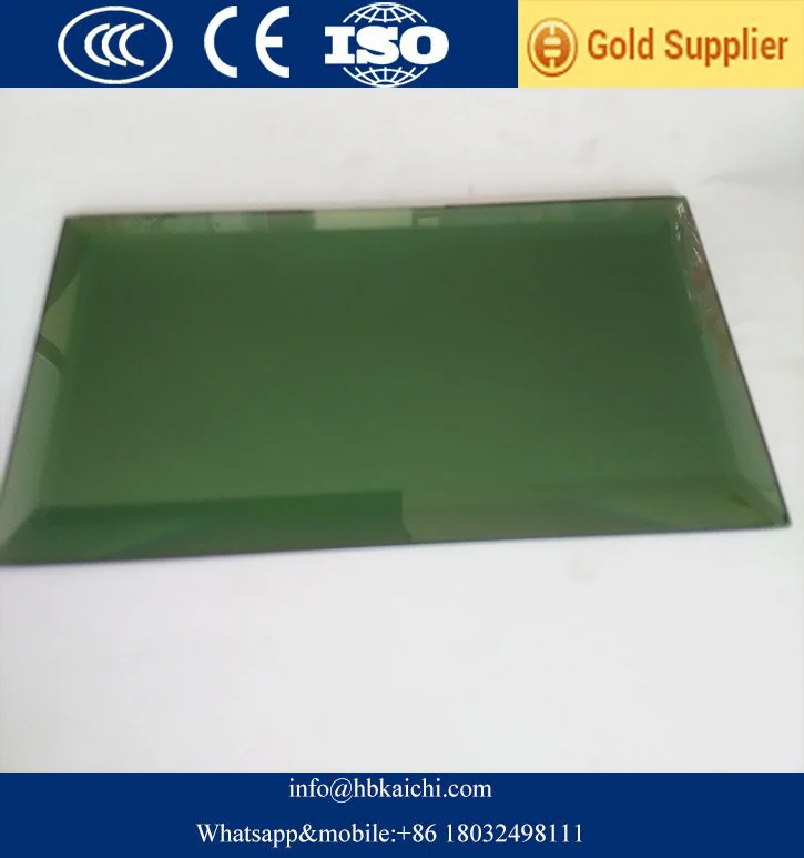 China supplier rectangle decorative beveled edge glass mirror tile for back splash wall