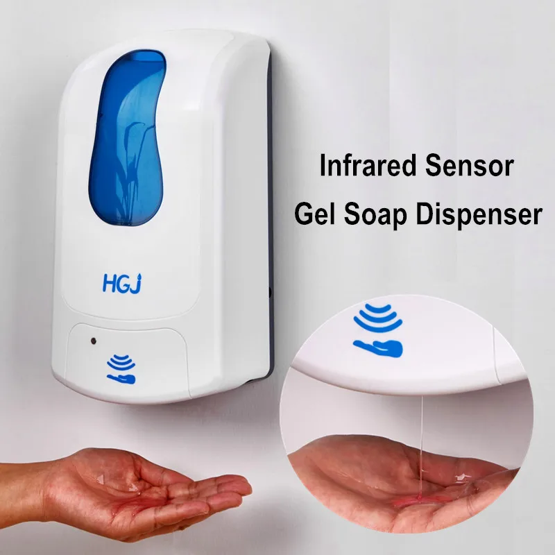 automatic anti-bacterial hand gel dispenser in hospital